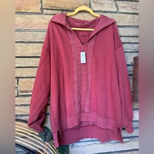 Aerie Starry Skies Open Neck Sweatshirt - NWT